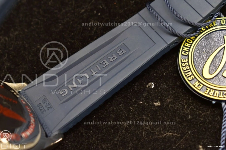 Automatic Blue Dial on 1168 Rubber 1:1 A SS Strap Blue SuperOcean 42 Contemporary BLSF Best Edition 0214